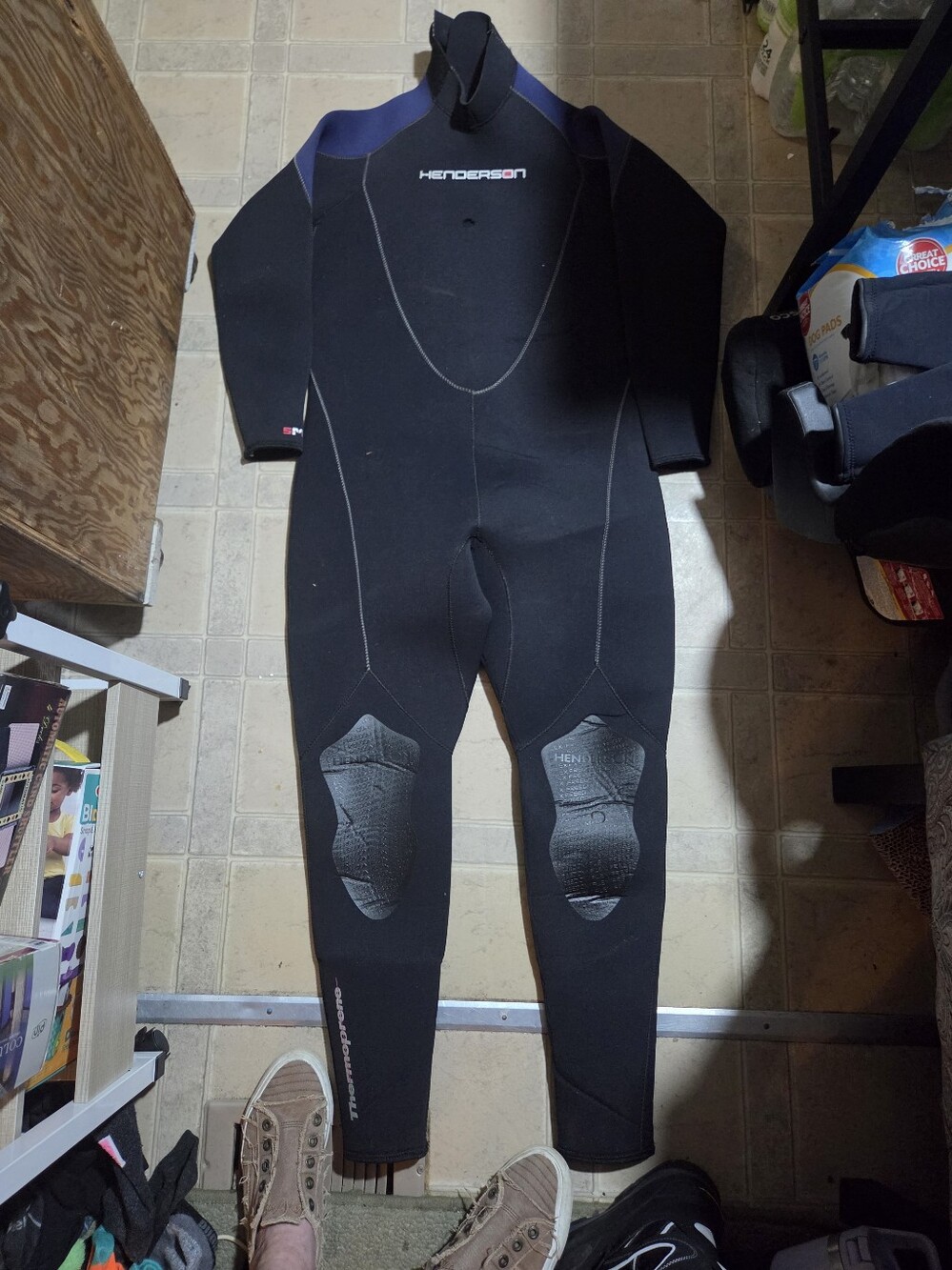 Henderson Black & Navy Full Wetsuit